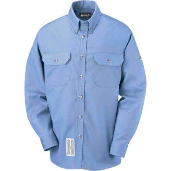 Vf Imagewear EXCEL FR® ComforTouch® FR Dress Uniform Shirt SLU2, Light Blue, Size L Regular SLU2LBRGL